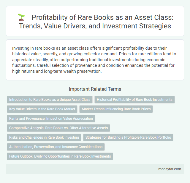 Profitability of Rare Books as an Asset Class: Trends, Value Drivers, and Investment Strategies