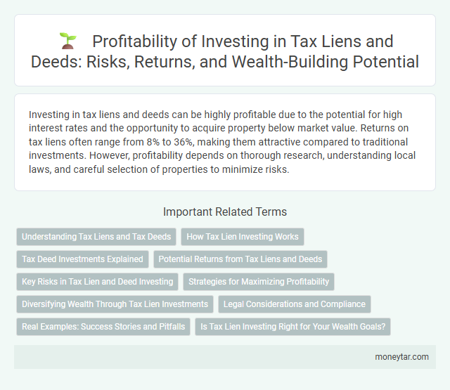 Profitability of Investing in Tax Liens and Deeds: Risks, Returns, and Wealth-Building Potential