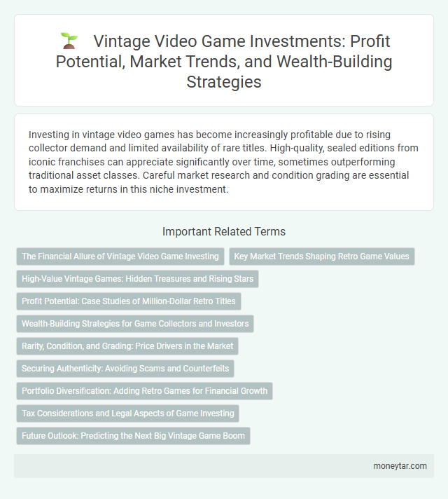 Vintage Video Game Investments: Profit Potential, Market Trends, and Wealth-Building Strategies