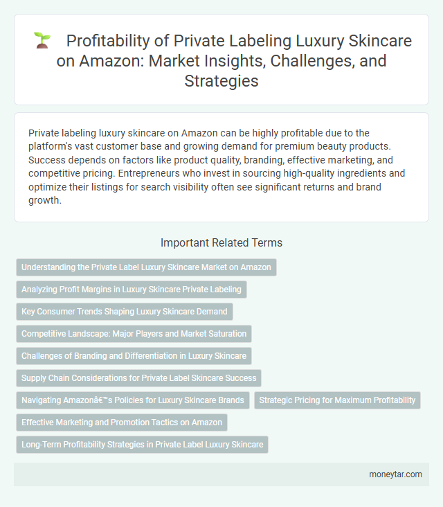 Profitability of Private Labeling Luxury Skincare on Amazon: Market Insights, Challenges, and Strategies