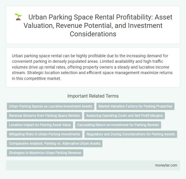 Urban Parking Space Rental Profitability: Asset Valuation, Revenue Potential, and Investment Considerations
