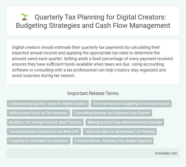 Quarterly Tax Planning for Digital Creators: Budgeting Strategies and Cash Flow Management