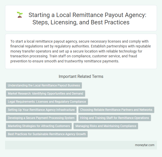 Starting a Local Remittance Payout Agency: Steps, Licensing, and Best Practices