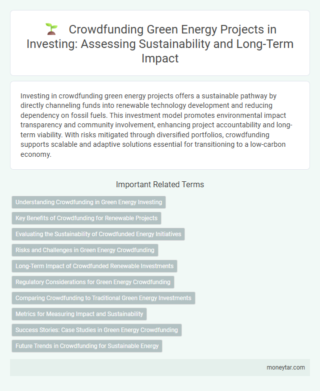 Crowdfunding Green Energy Projects in Investing: Assessing Sustainability and Long-Term Impact