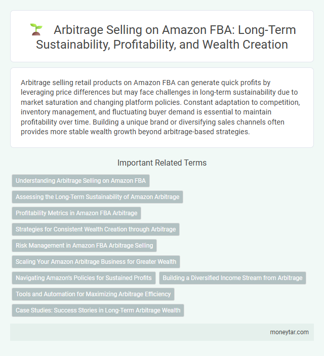 Arbitrage Selling on Amazon FBA: Long-Term Sustainability, Profitability, and Wealth Creation