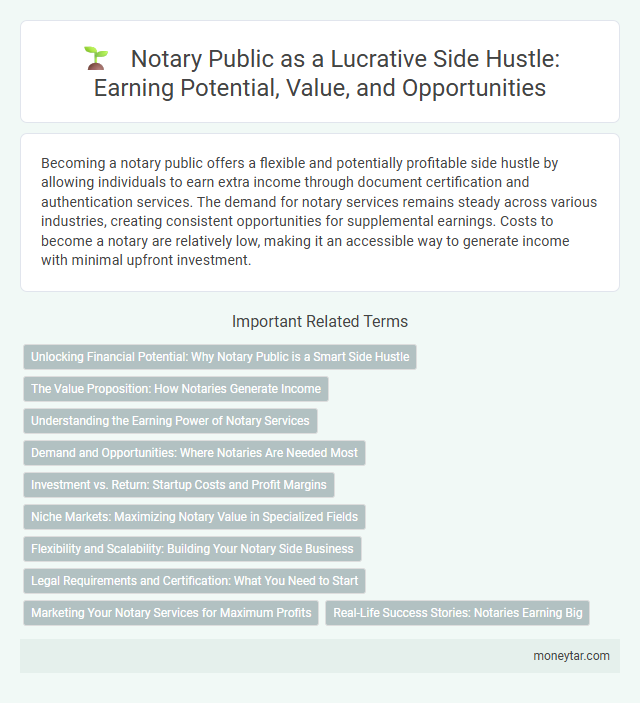 Notary Public as a Lucrative Side Hustle: Earning Potential, Value, and Opportunities