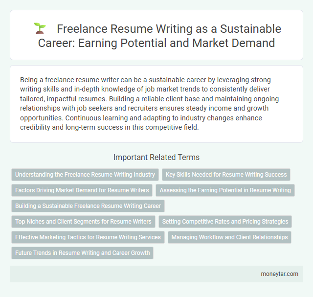 Freelance Resume Writing as a Sustainable Career: Earning Potential and Market Demand