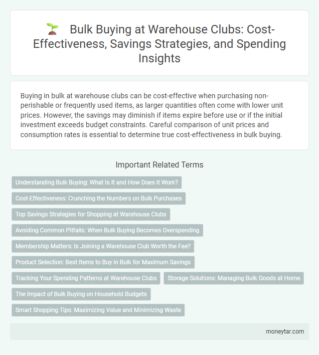 Bulk Buying at Warehouse Clubs: Cost-Effectiveness, Savings Strategies, and Spending Insights