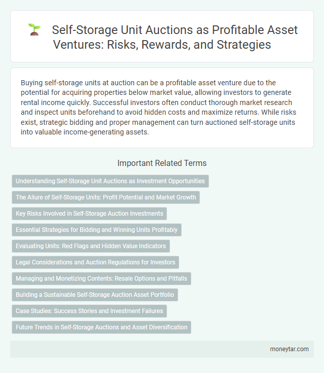 Self-Storage Unit Auctions as Profitable Asset Ventures: Risks, Rewards, and Strategies