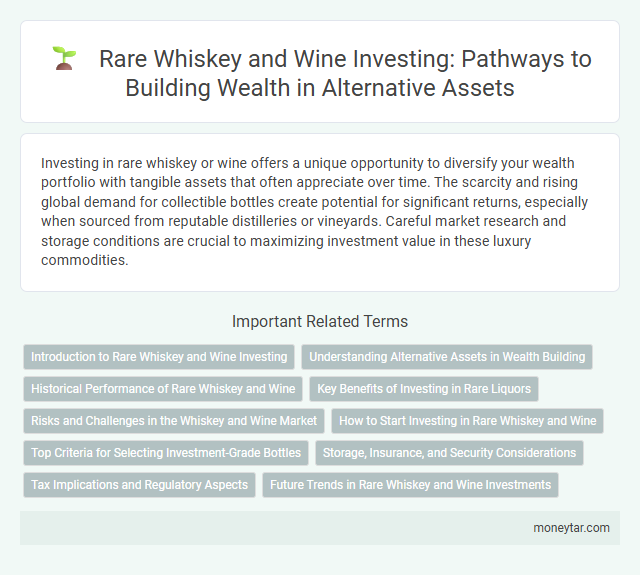 Rare Whiskey and Wine Investing: Pathways to Building Wealth in Alternative Assets