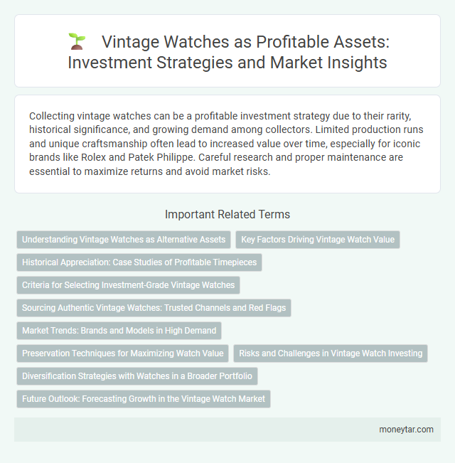 Vintage Watches as Profitable Assets: Investment Strategies and Market Insights