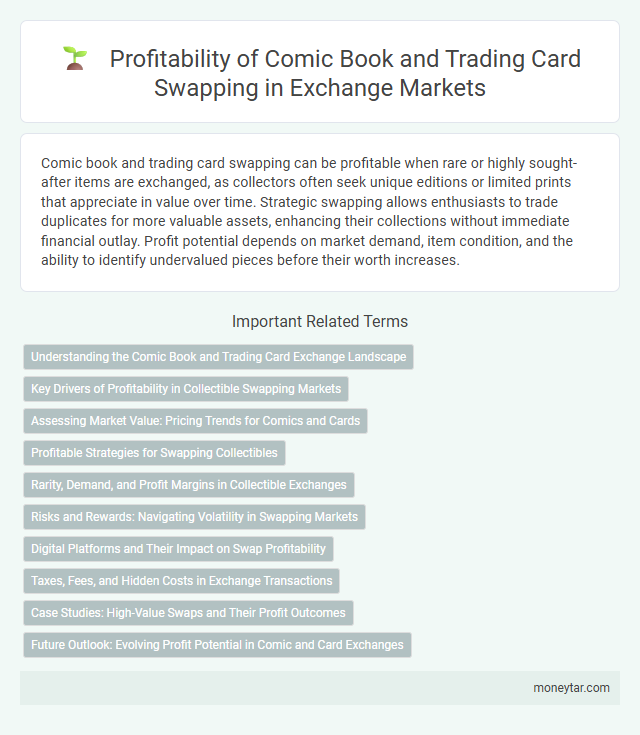 Profitability of Comic Book and Trading Card Swapping in Exchange Markets