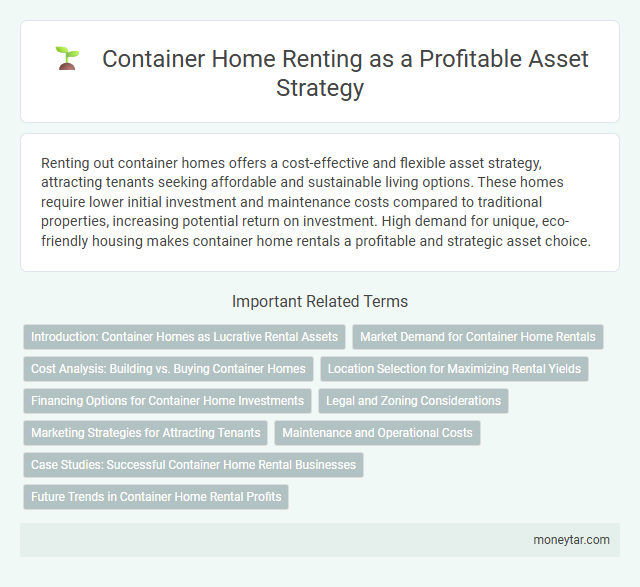 Container Home Renting as a Profitable Asset Strategy