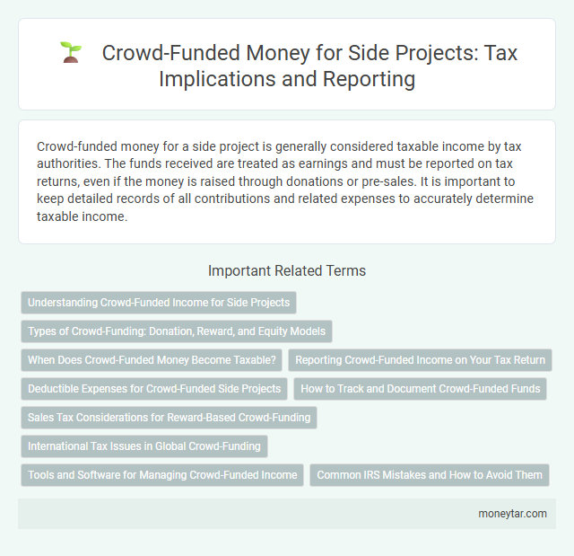 Crowd-Funded Money for Side Projects: Tax Implications and Reporting