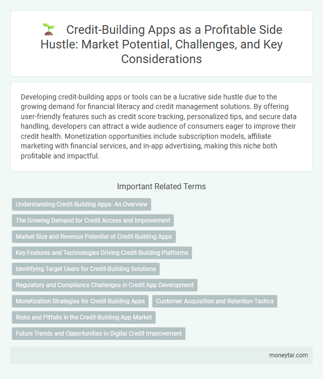 Credit-Building Apps as a Profitable Side Hustle: Market Potential, Challenges, and Key Considerations