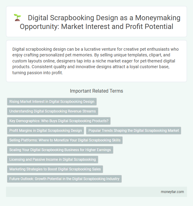 Digital Scrapbooking Design as a Moneymaking Opportunity: Market Interest and Profit Potential