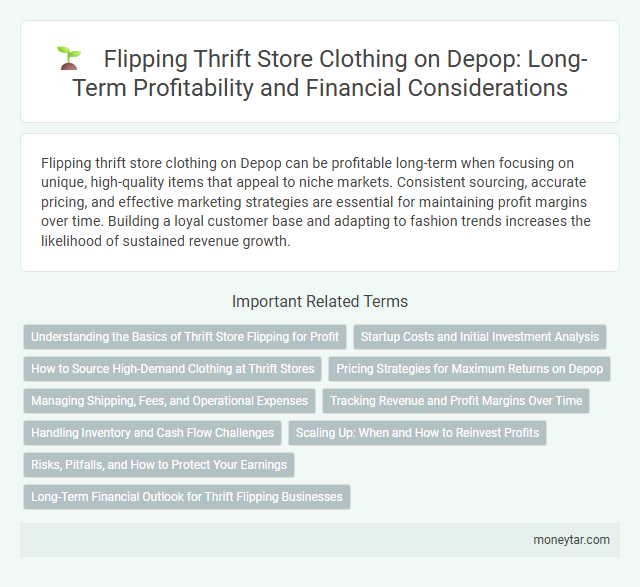 Flipping Thrift Store Clothing on Depop: Long-Term Profitability and Financial Considerations