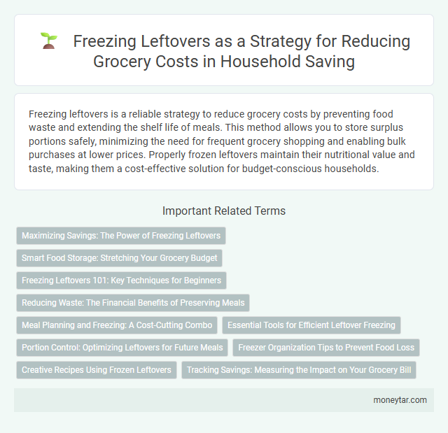 Freezing Leftovers as a Strategy for Reducing Grocery Costs in Household Saving
