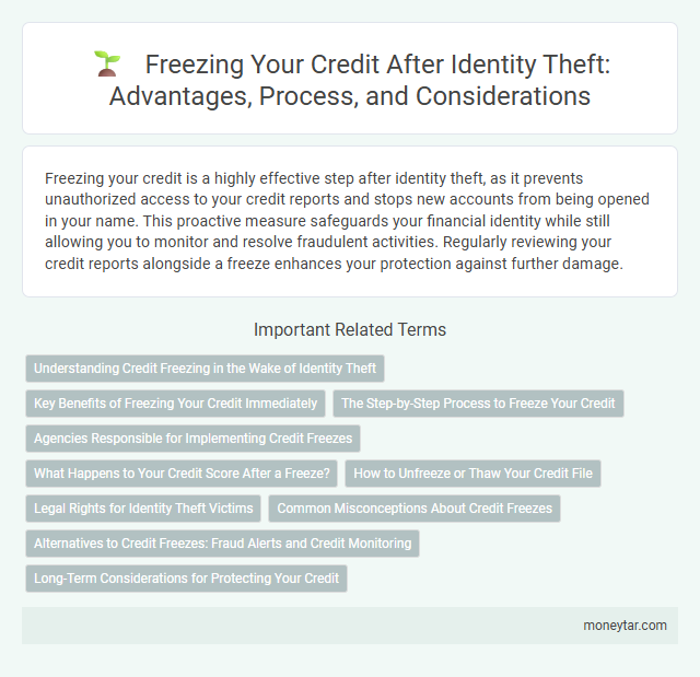 Freezing Your Credit After Identity Theft: Advantages, Process, and Considerations