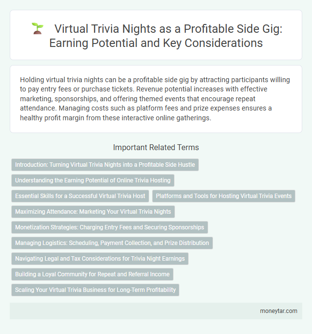 Virtual Trivia Nights as a Profitable Side Gig: Earning Potential and Key Considerations