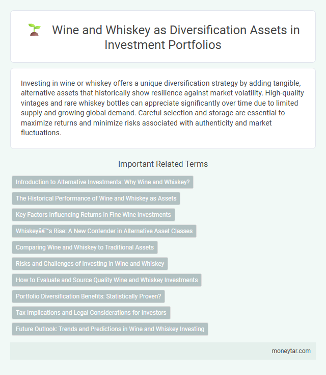 Wine and Whiskey as Diversification Assets in Investment Portfolios