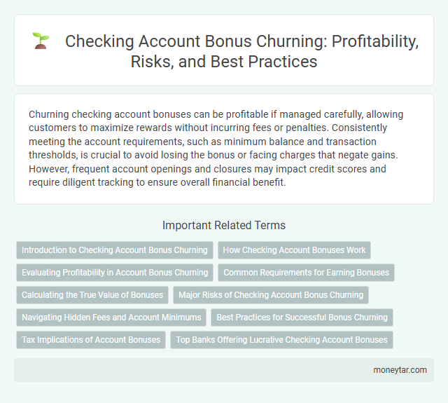 Checking Account Bonus Churning: Profitability, Risks, and Best Practices