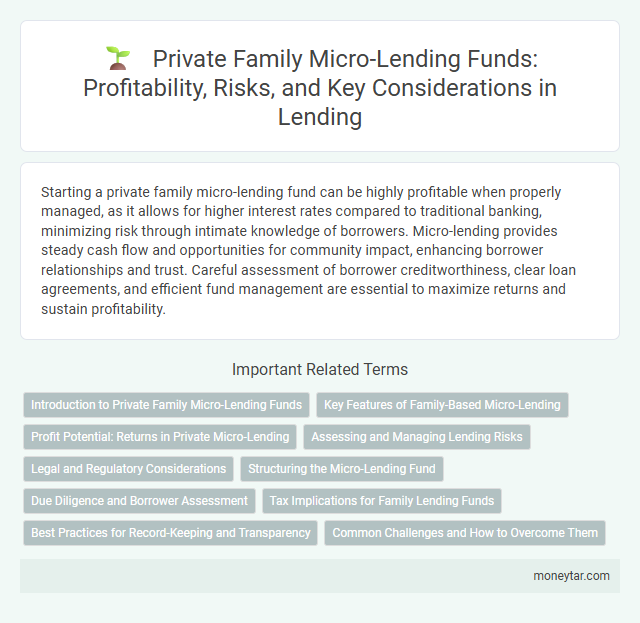 Private Family Micro-Lending Funds: Profitability, Risks, and Key Considerations in Lending