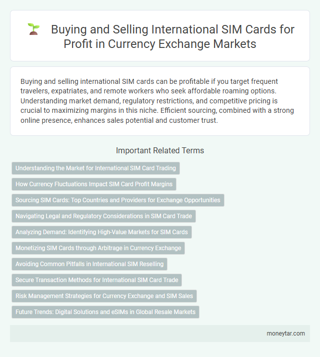 Buying and Selling International SIM Cards for Profit in Currency Exchange Markets