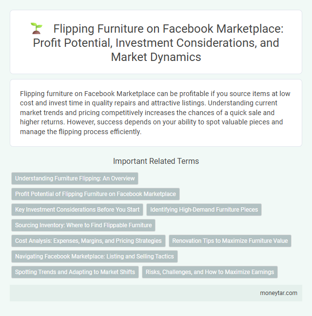 Flipping Furniture on Facebook Marketplace: Profit Potential, Investment Considerations, and Market Dynamics