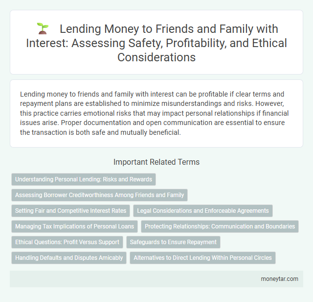 Lending Money to Friends and Family with Interest: Assessing Safety, Profitability, and Ethical Considerations