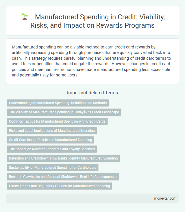 Manufactured Spending in Credit: Viability, Risks, and Impact on Rewards Programs