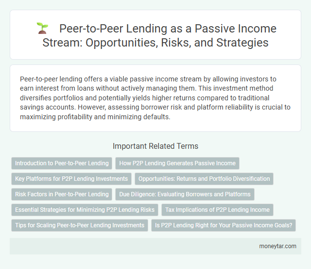 Peer-to-Peer Lending as a Passive Income Stream: Opportunities, Risks, and Strategies
