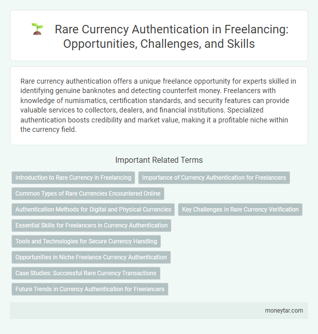 Rare Currency Authentication in Freelancing: Opportunities, Challenges, and Skills