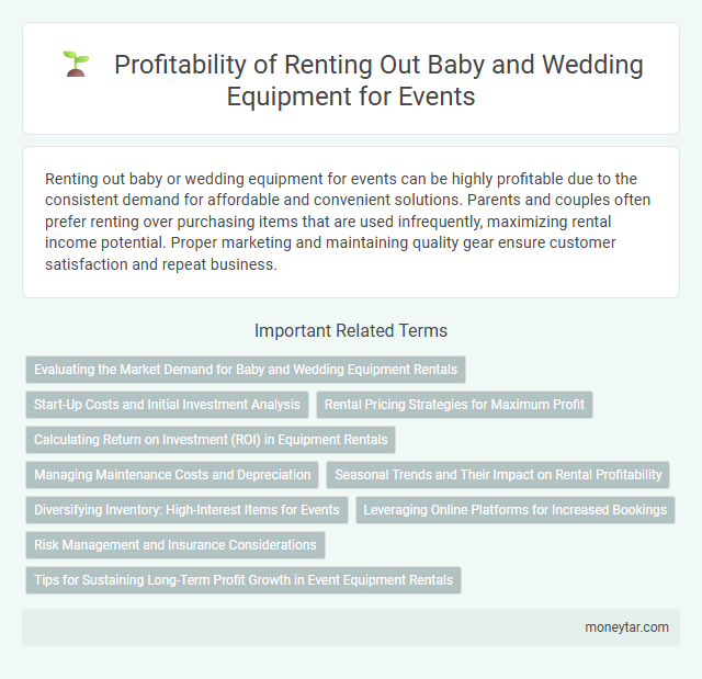 Profitability of Renting Out Baby and Wedding Equipment for Events