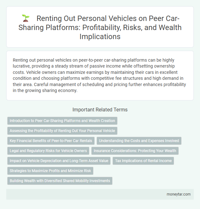 Renting Out Personal Vehicles on Peer Car-Sharing Platforms: Profitability, Risks, and Wealth Implications