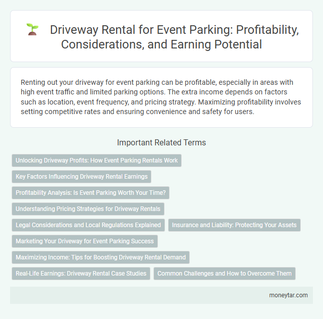 Driveway Rental for Event Parking: Profitability, Considerations, and Earning Potential