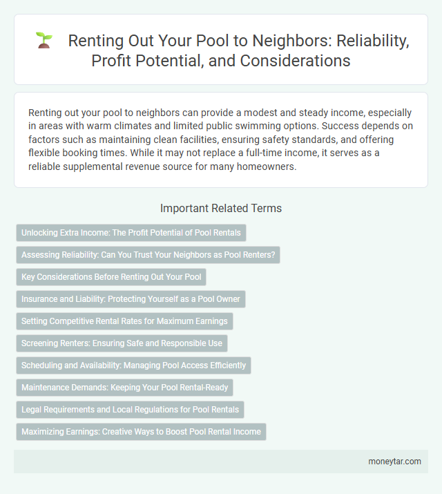 Renting Out Your Pool to Neighbors: Reliability, Profit Potential, and Considerations