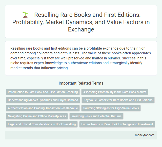 Reselling Rare Books and First Editions: Profitability, Market Dynamics, and Value Factors in Exchange