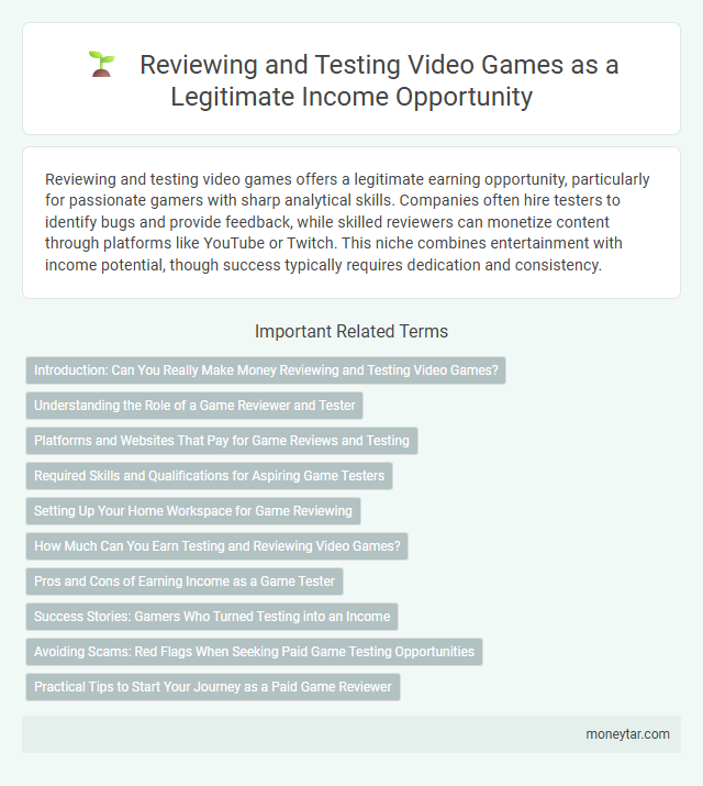 Reviewing and Testing Video Games as a Legitimate Income Opportunity