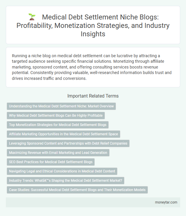 Medical Debt Settlement Niche Blogs: Profitability, Monetization Strategies, and Industry Insights