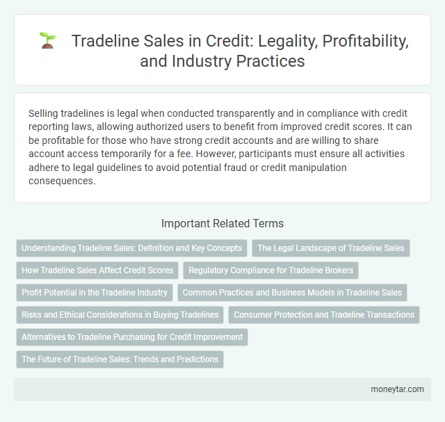 Tradeline Sales in Credit: Legality, Profitability, and Industry Practices