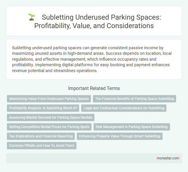 Subletting Underused Parking Spaces: Profitability, Value, and Considerations