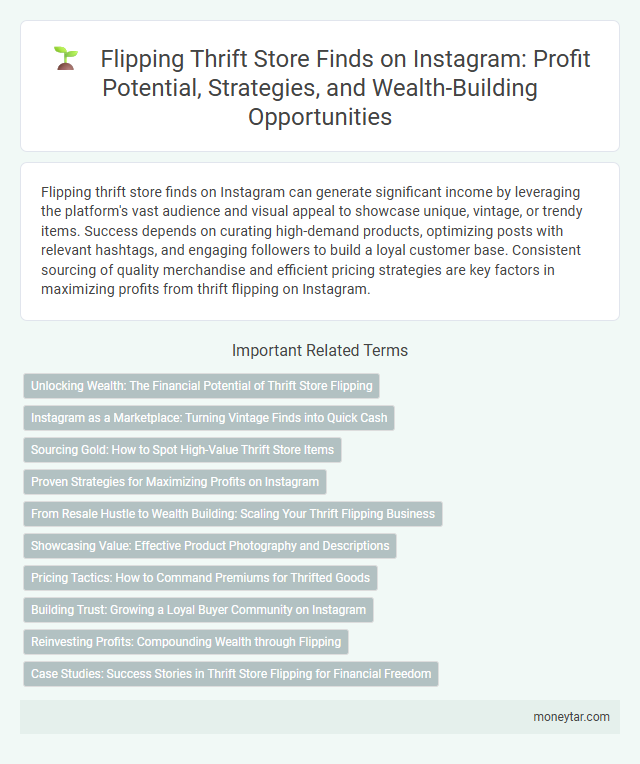 Flipping Thrift Store Finds on Instagram: Profit Potential, Strategies, and Wealth-Building Opportunities