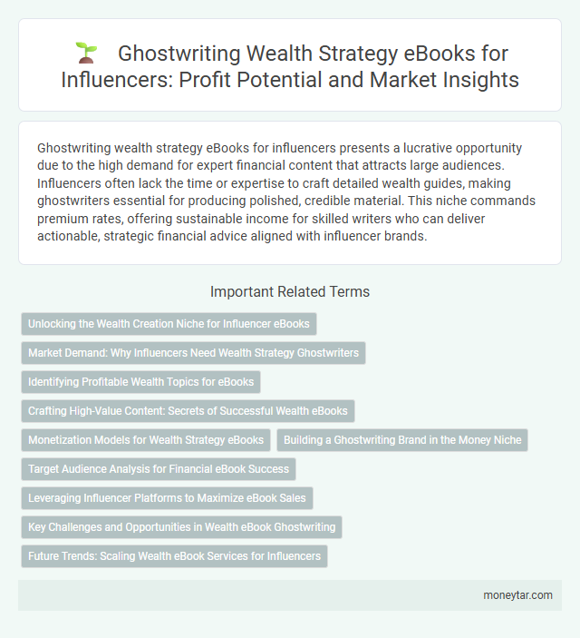 Ghostwriting Wealth Strategy eBooks for Influencers: Profit Potential and Market Insights