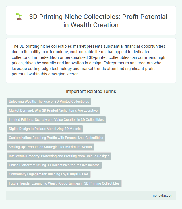 3D Printing Niche Collectibles: Profit Potential in Wealth Creation
