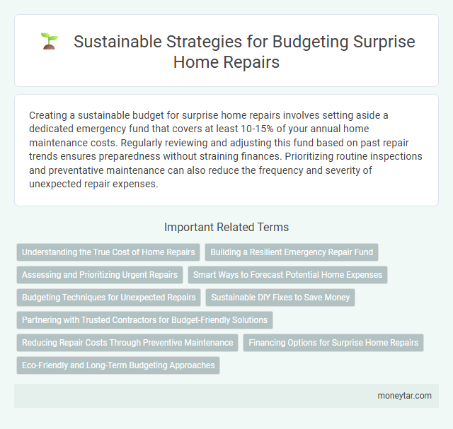 Sustainable Strategies for Budgeting Surprise Home Repairs