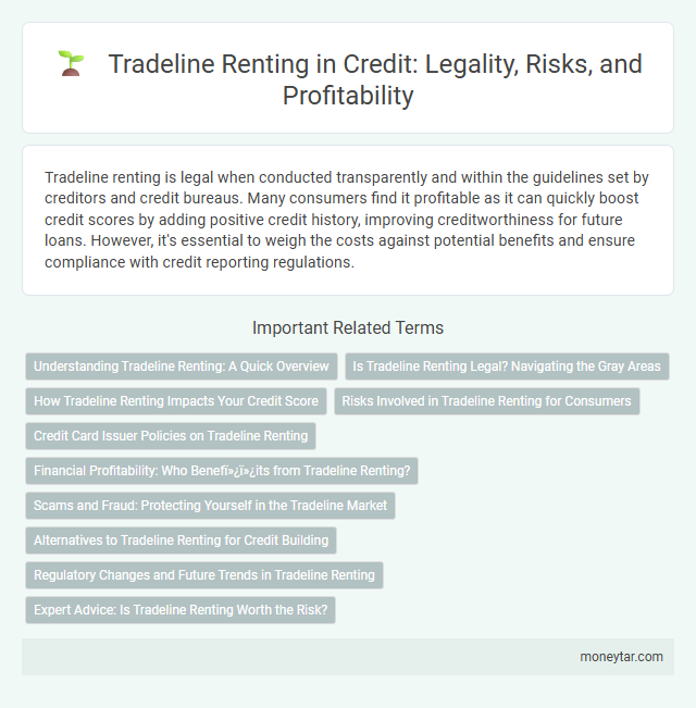 Tradeline Renting in Credit: Legality, Risks, and Profitability