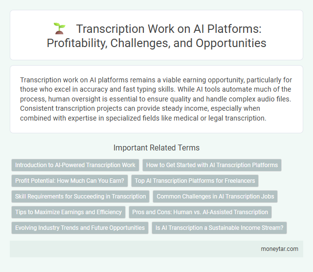 Transcription Work on AI Platforms: Profitability, Challenges, and Opportunities