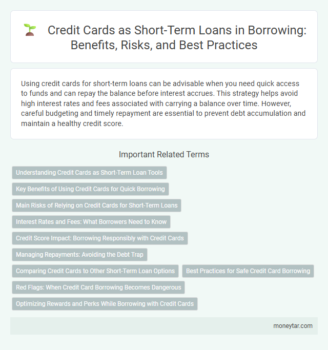 Credit Cards as Short-Term Loans in Borrowing: Benefits, Risks, and Best Practices