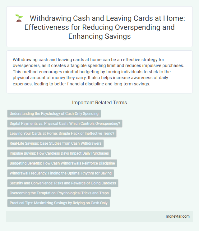Withdrawing Cash and Leaving Cards at Home: Effectiveness for Reducing Overspending and Enhancing Savings